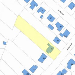 243 Jackson St, Newton MA 02459-2523 plot plan