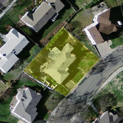 21 Deborah Rd, Newton MA 02459-2837 aerial view