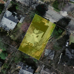 16 Berwick Rd, Newton MA  02459-2101 aerial view