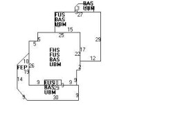 67 Walnut St, Newton MA  02460-1306 floor plan