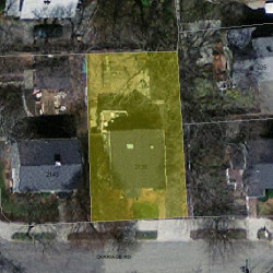 2139 Commonwealth Ave, Newton MA  02466-1912 aerial view