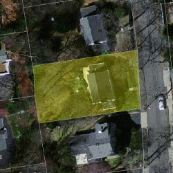 65 Walden St, Newton MA  02460-2133 aerial view