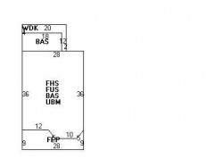 283 Tremont St, Newton MA  02458-2113 floor plan