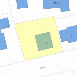 95 Otis St, Newton MA 02460-1822 plot plan