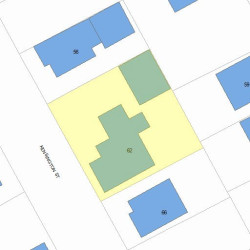 62 Kensington St, Newton MA  02460-1312 plot plan