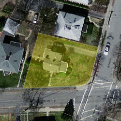 327 Wolcott St, Newton MA 02466-1518 aerial view