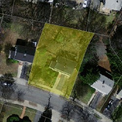 77 Fairway Dr, Newton MA 02465-1737 aerial view