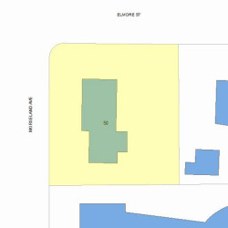 50 Morseland Ave, Newton MA 02459-1149 plot plan