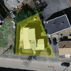 843 Boylston St, Newton MA  02461-1532 aerial view