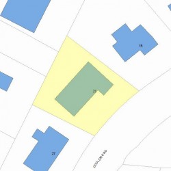 21 Coolidge Rd, Newton MA  02459-1201 plot plan