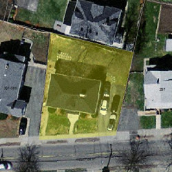 305 Webster St, Newton MA 02466-2105 aerial view