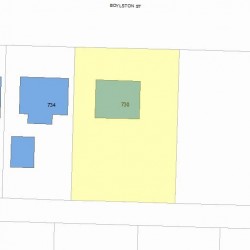 730 Boylston St, Newton MA 02461-1804 plot plan