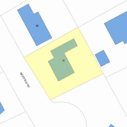 36 Westfield Rd, Newton MA  02465-2563 plot plan