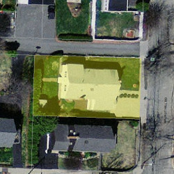 11 Walnut Hill Rd, Newton MA  02459-2642 aerial view
