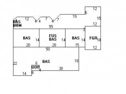 824 Dedham St, Newton MA 02459-3314 floor plan