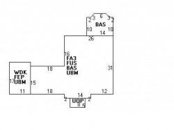 21 Gammons Rd, Newton MA  02468-1215 floor plan