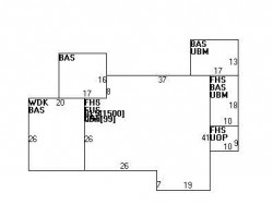 27 Metacomet Rd, Newton MA  02468-1418 floor plan