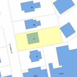 64 Columbus St, Newton MA 02461-1439 plot plan