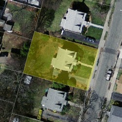 17 Talbot St, Newton MA  02465-1617 aerial view