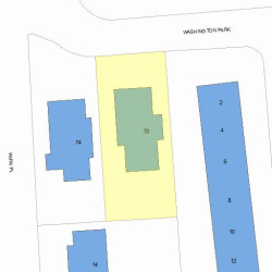 70 Washington Park, Newton MA  02460-1920 plot plan