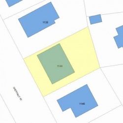 1144 Chestnut St, Newton MA 02464-1309 plot plan