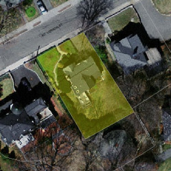 292 Mount Vernon St, Newton MA  02465-2521 aerial view