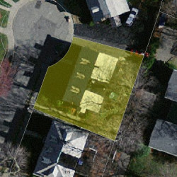9 Hunnewell Cir, Newton MA 02458-2218 aerial view