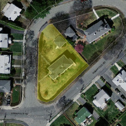 36 Fordham Rd, Newton MA 02465-1207 aerial view