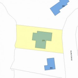 270 Islington Rd, Newton MA  02466-1019 plot plan