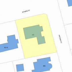 4 Bowers St, Newton MA 02460-1903 plot plan