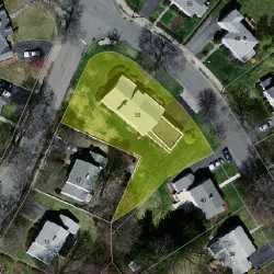 50 Fairway Dr, Newton MA 02465-1713 aerial view