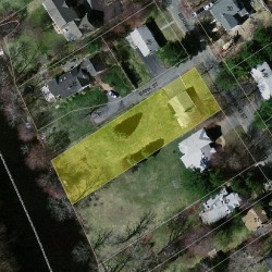 35 Bernard St, Newton MA  02461-1935 aerial view