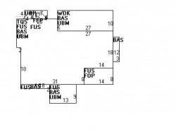 55 Hillside Ave, Newton MA  02465-2543 floor plan
