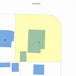 16 Elmore St, Newton MA 02459-1119 plot plan