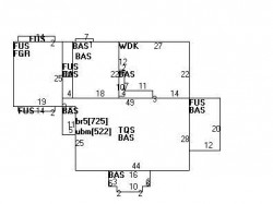 24 Pickwick Rd, Newton MA 02465-2819 floor plan