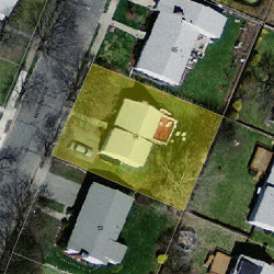 59 Anthony Cir, Newton MA  02460-1109 aerial view