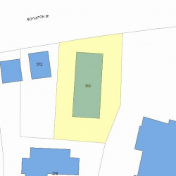 368 Boylston St, Newton MA 02459-2845 plot plan
