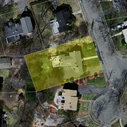 47 White Pine Rd, Newton MA 02464-1237 aerial view