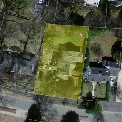 31 Wyman St, Newton MA 02468-1516 aerial view