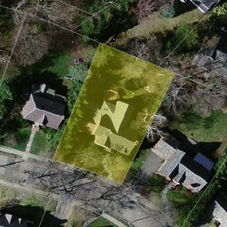 17 Bruce Ln, Newton MA  02458-2615 aerial view