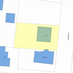 67 Allison St, Newton MA 02458-1044 plot plan