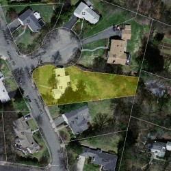 19 Ruane Rd, Newton MA 02465-2625 aerial view