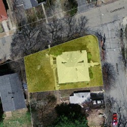 3 Winona St, Newton MA  02466-1417 aerial view