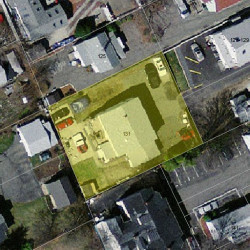 131 Bridge St, Newton MA  02458-1105 aerial view