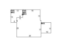 327 Wolcott St, Newton MA 02466-1518 floor plan