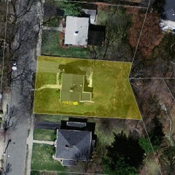 56 Davis Ave, Newton MA 02465-1924 aerial view