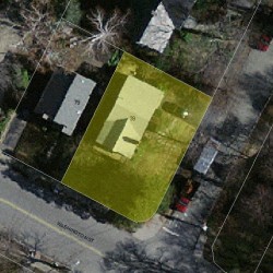 39 Copley St, Newton MA  02458-2204 aerial view