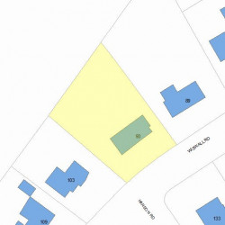 93 Wiswall Rd, Newton MA  02459-3535 plot plan