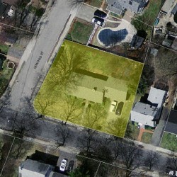 236 Adams Ave, Newton MA  02465-1504 aerial view