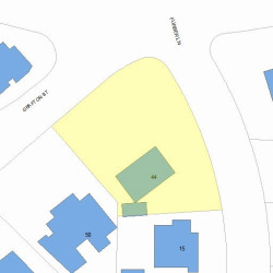 44 Grafton St, Newton MA 02459-1545 plot plan